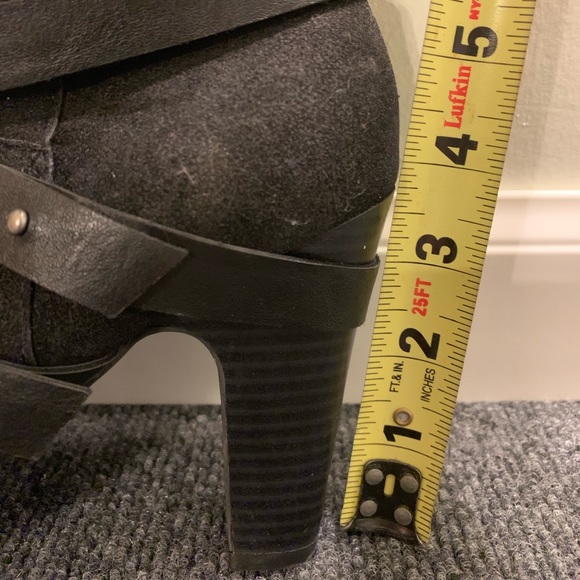 Suede calf high boots - Picture 3 of 3